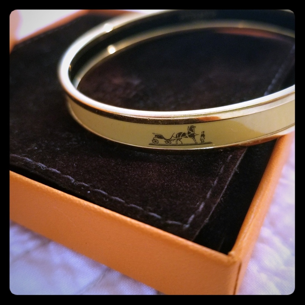 Hermes enamel bangle